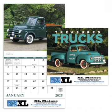 Treasured Trucks Wall Calendar - Stapled